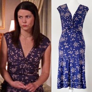 Extremely Rare Y2K Vintage Purple Floral Dress ASO Lorelai in Gilmore Girls